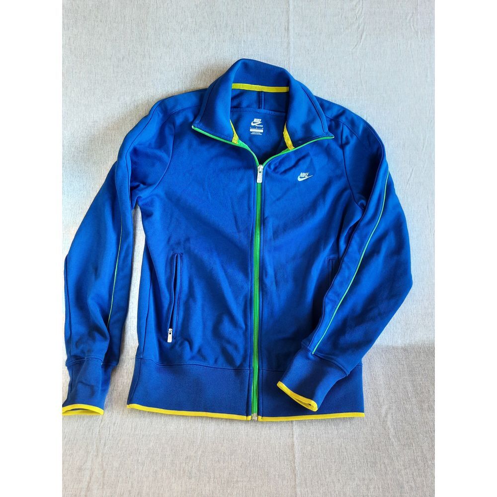 Nike Sportswear Women's Large Royal Blue Full Zip-Up Pockets Performance‎ Jacket